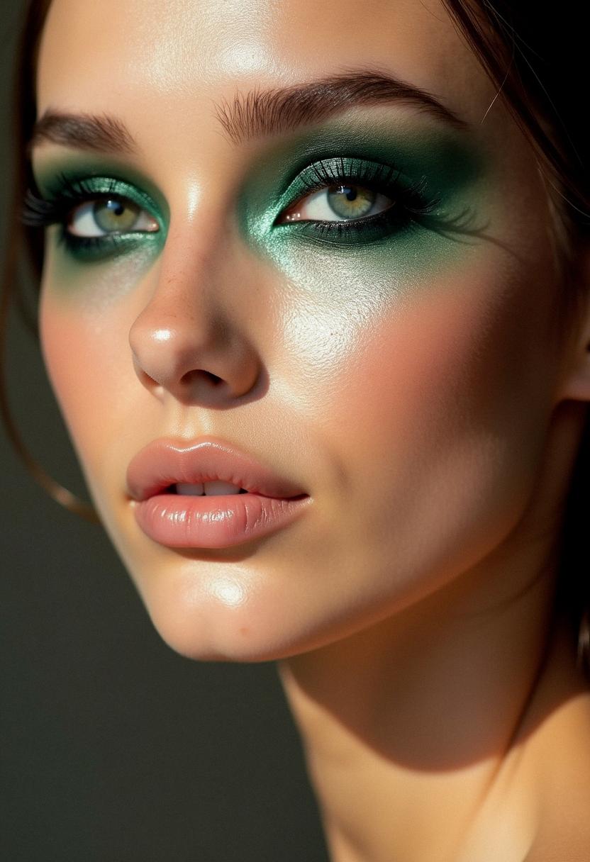 dark green smokey eye dark green smokey eye