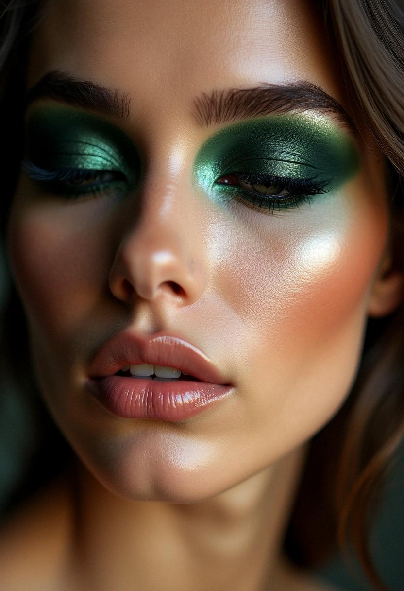 dark green smokey eye dark green smokey eye