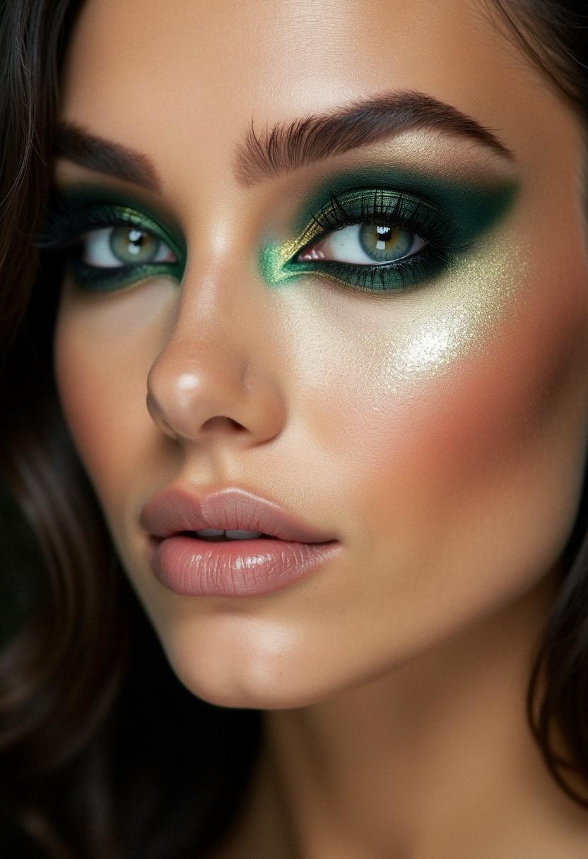 dark green smokey eye dark green smokey eye