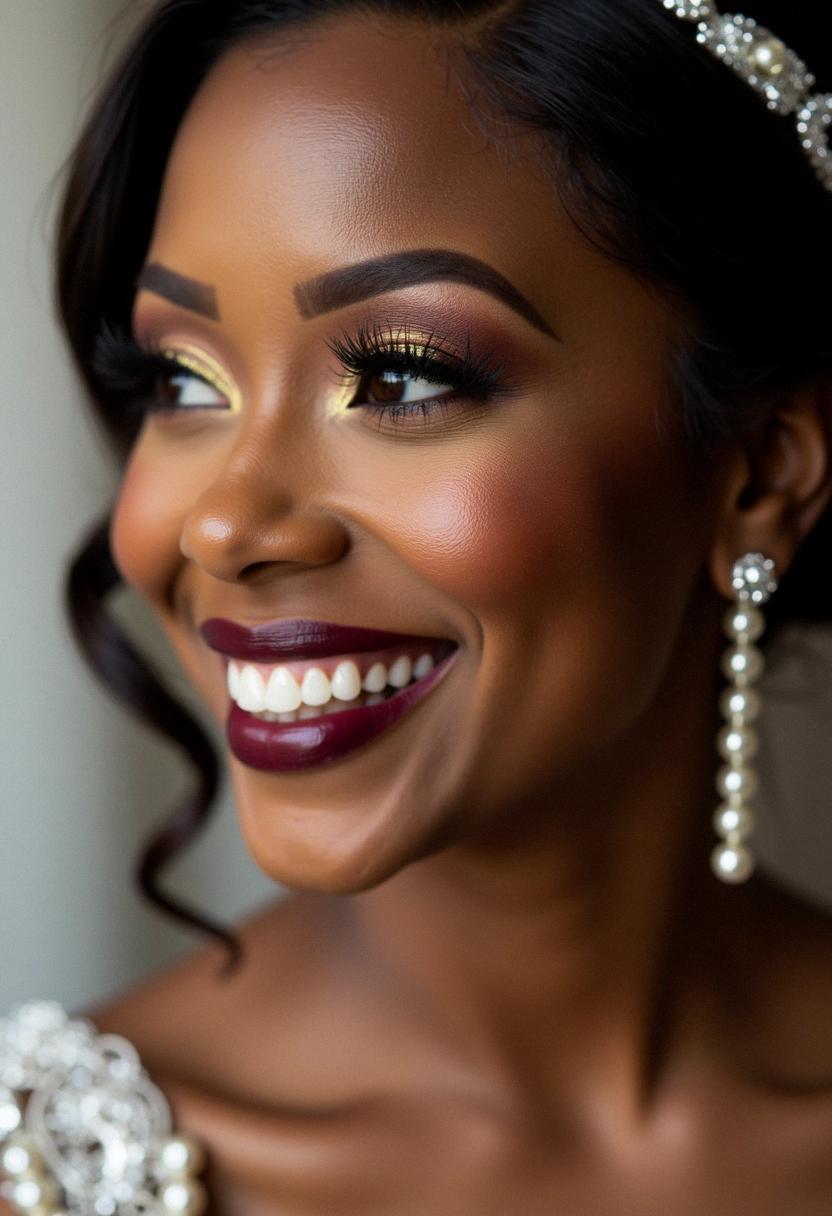 dark skin makeup wedding
