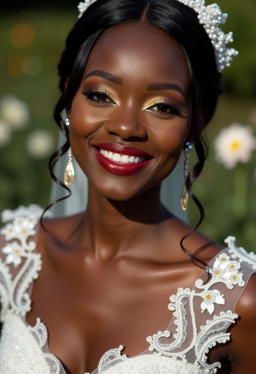 dark skin makeup wedding