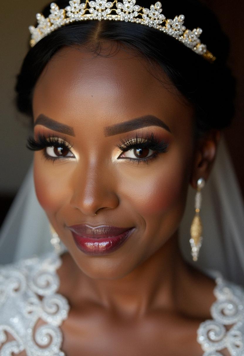 dark skin makeup wedding