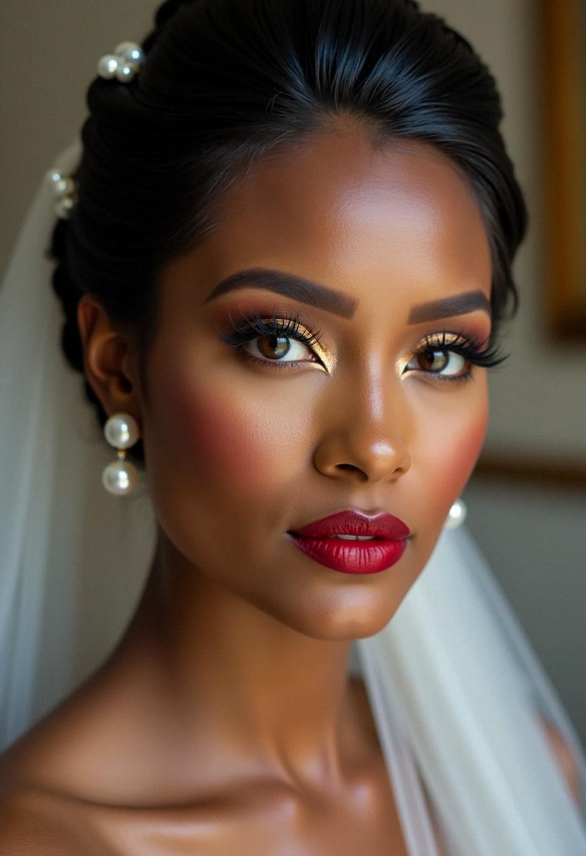 dark skin makeup wedding