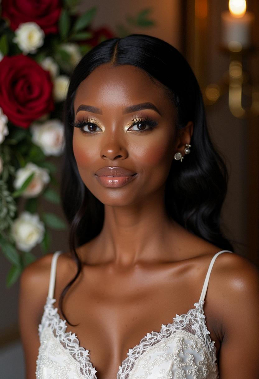 dark skin makeup wedding