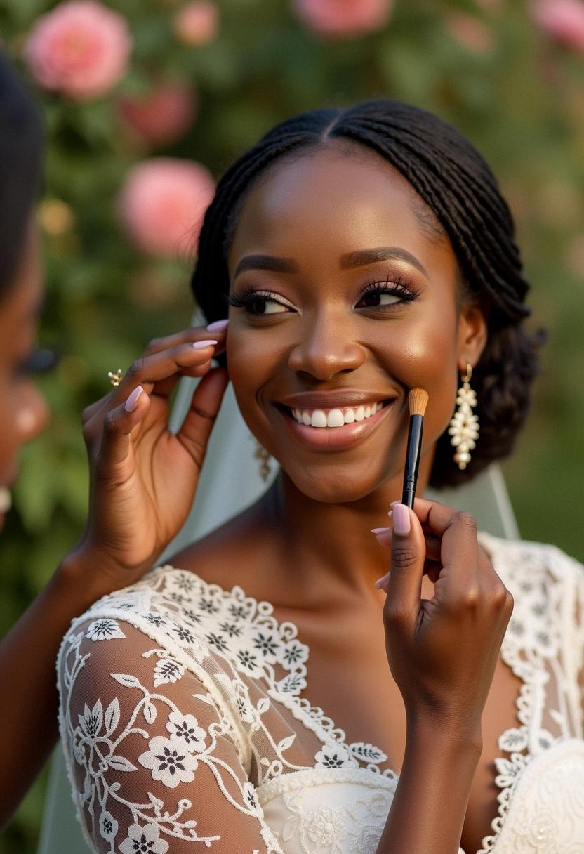 dark skin makeup wedding