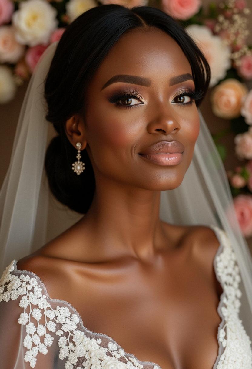 dark skin makeup wedding