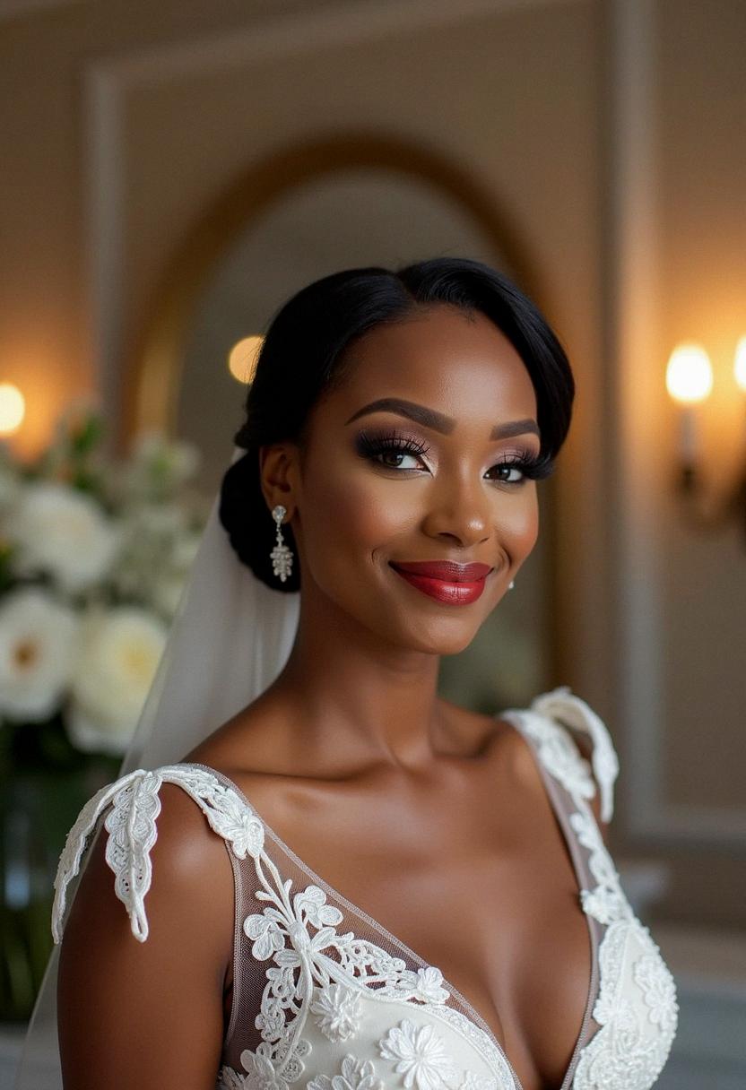 dark skin makeup wedding