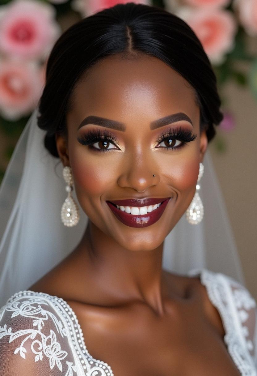 dark skin makeup wedding
