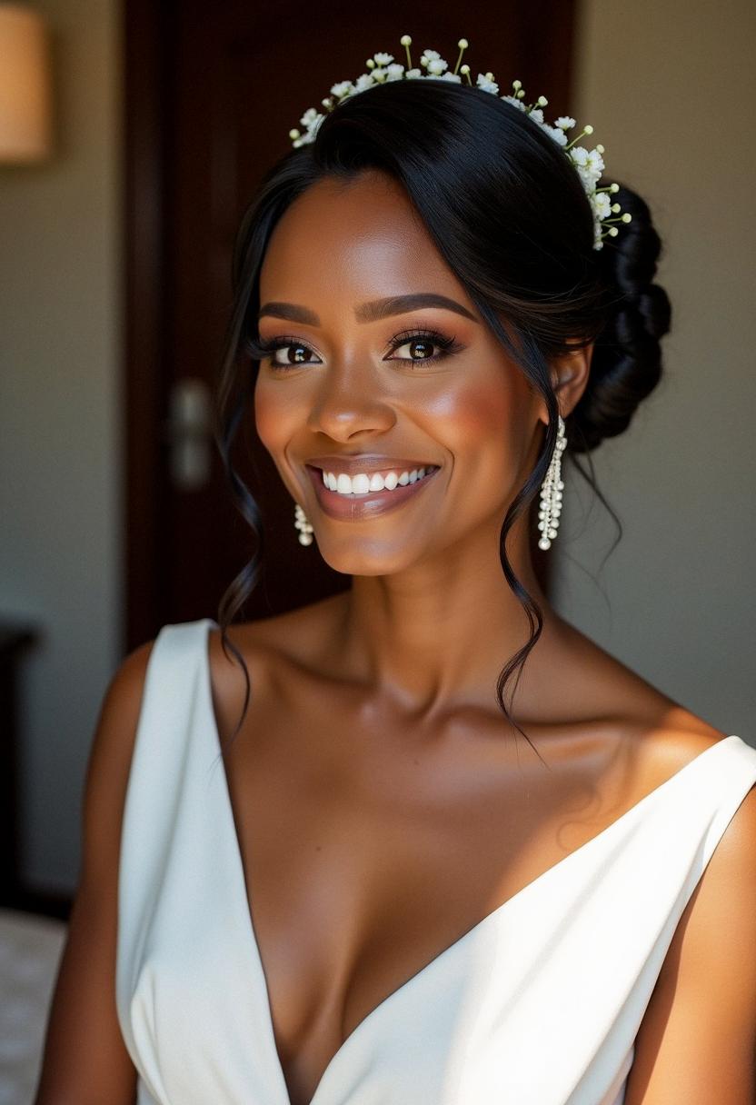 dark skin makeup wedding