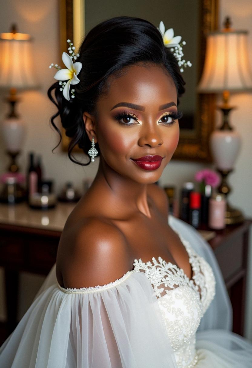 dark skin makeup wedding