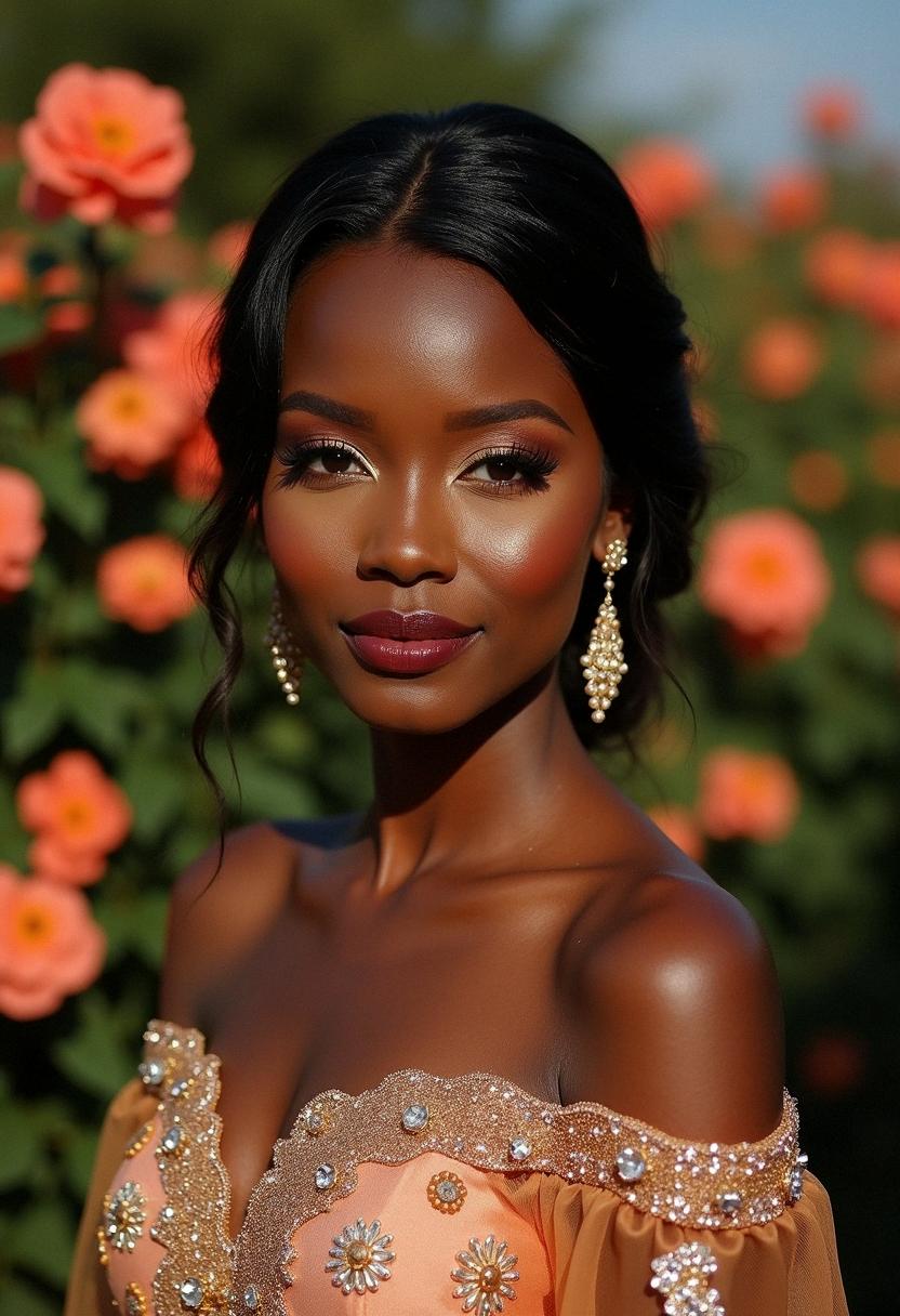 dark skin makeup wedding