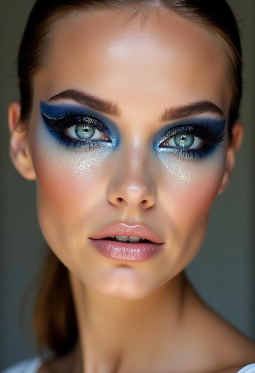 dramatic eye makeup for blue eyes