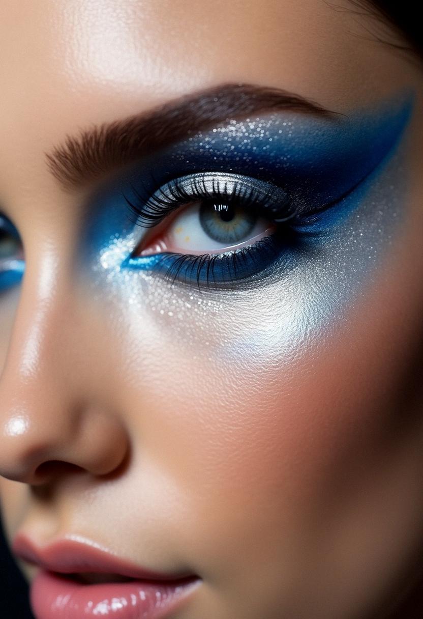 dramatic eye makeup for blue eyes