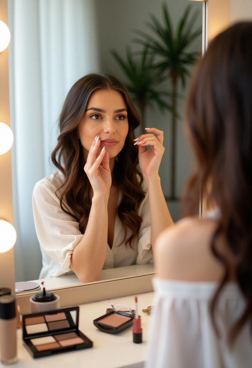 easy makeup for brunettes