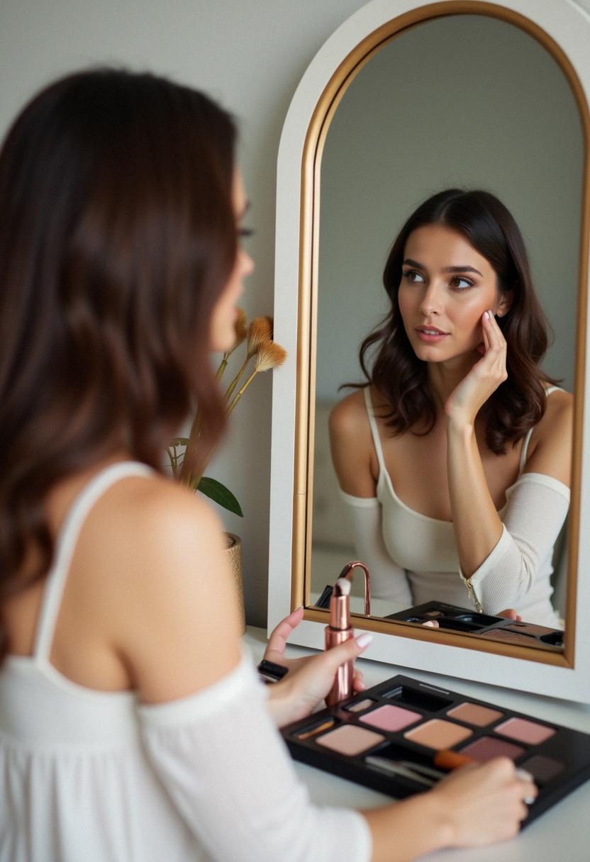 easy makeup for brunettes