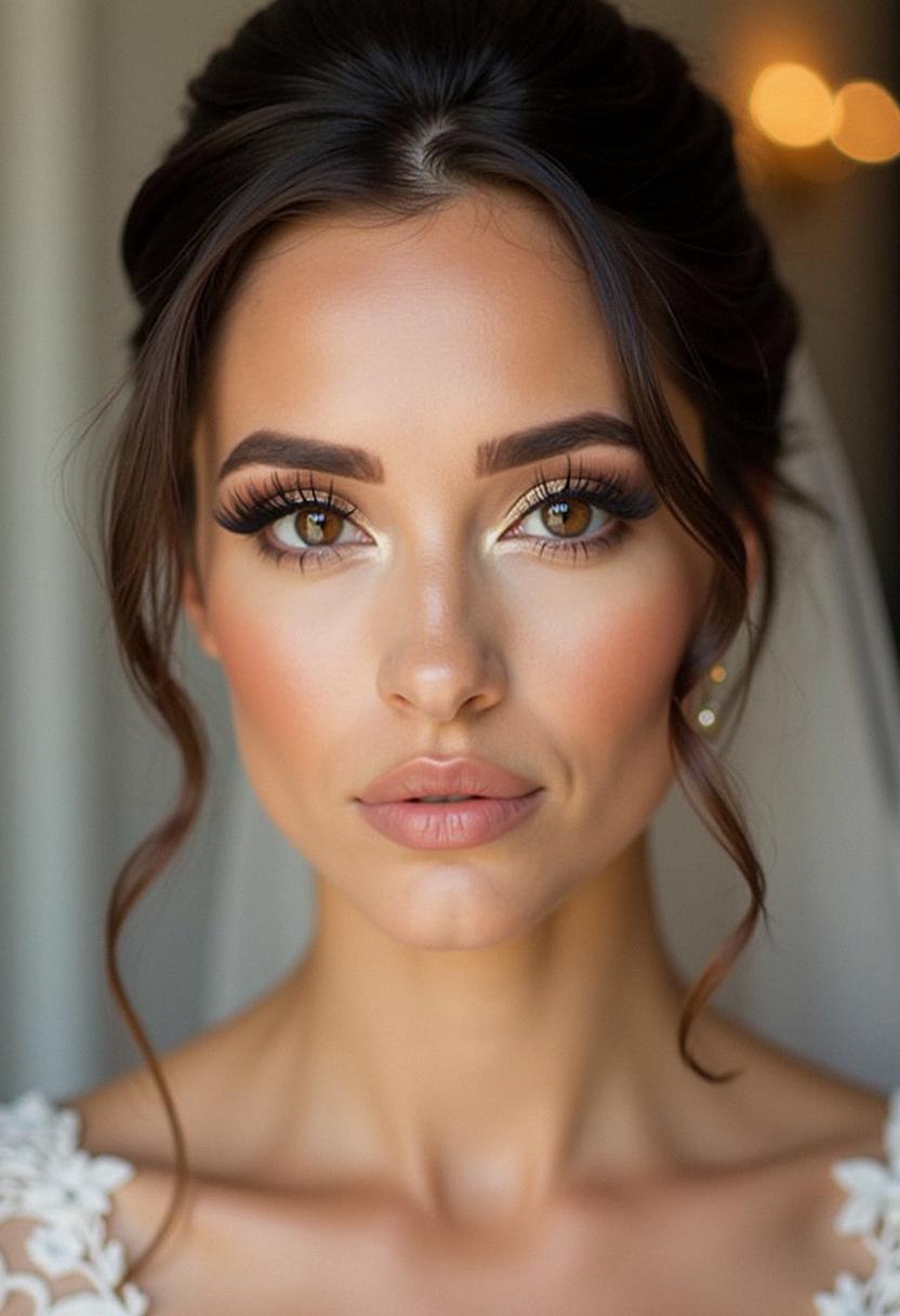 elegant bridal makeup brown eyes