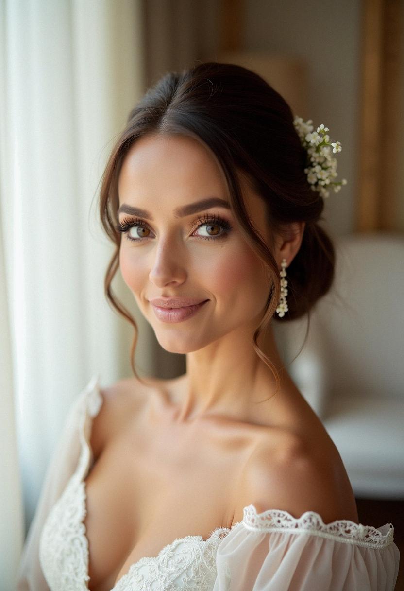 elegant bridal makeup brown eyes