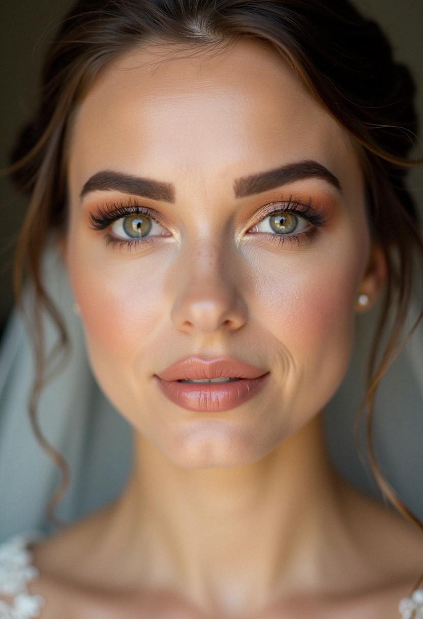 elegant bridal makeup brown eyes