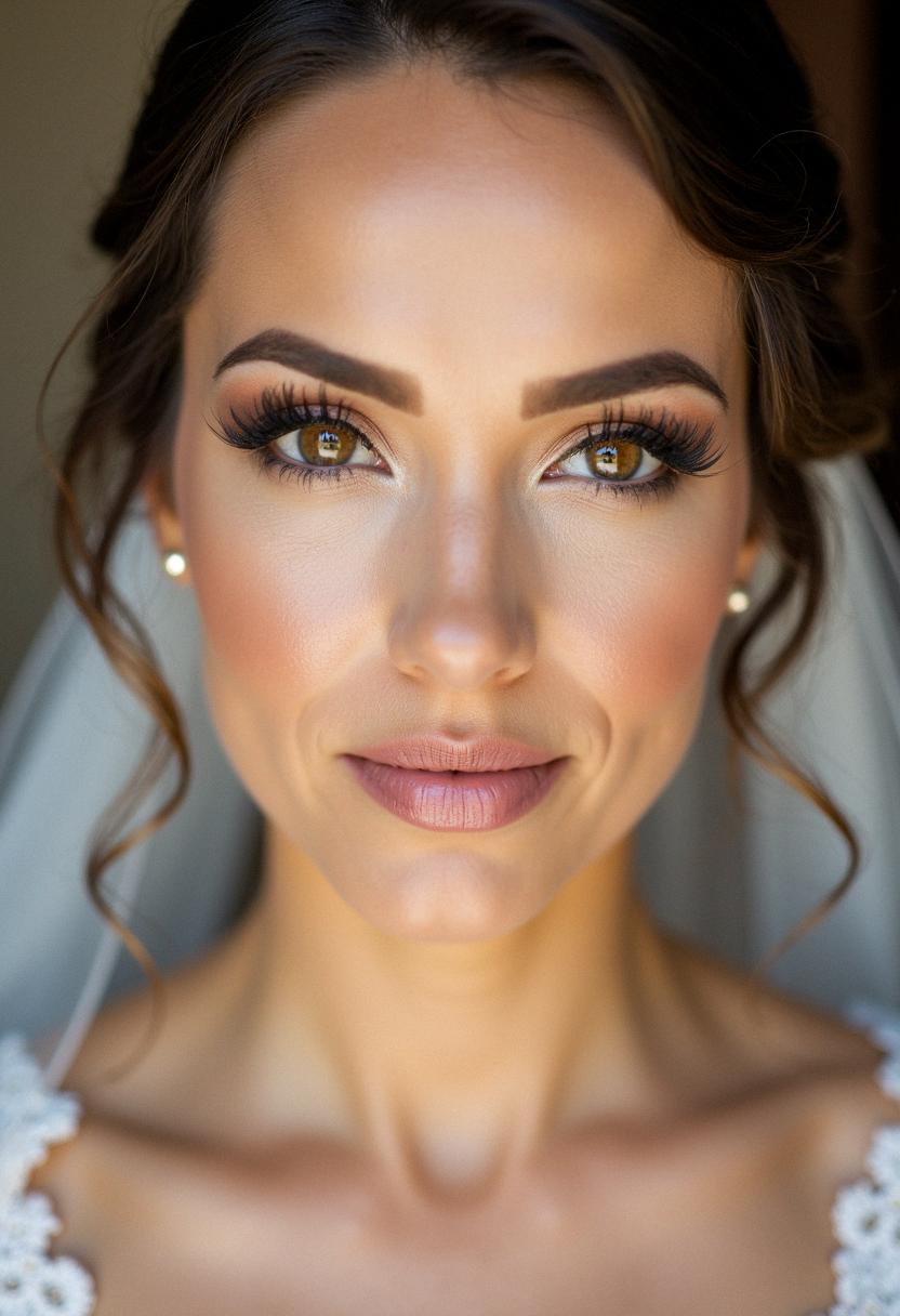 elegant bridal makeup brown eyes