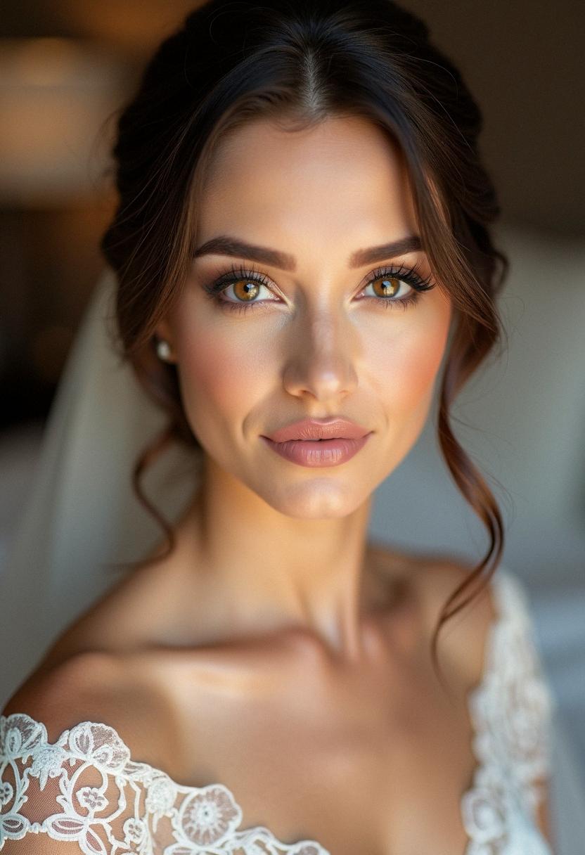 elegant bridal makeup brown eyes