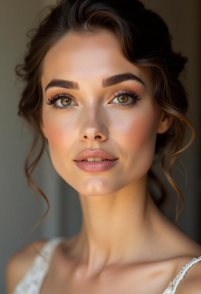 elegant bridal makeup brown eyes