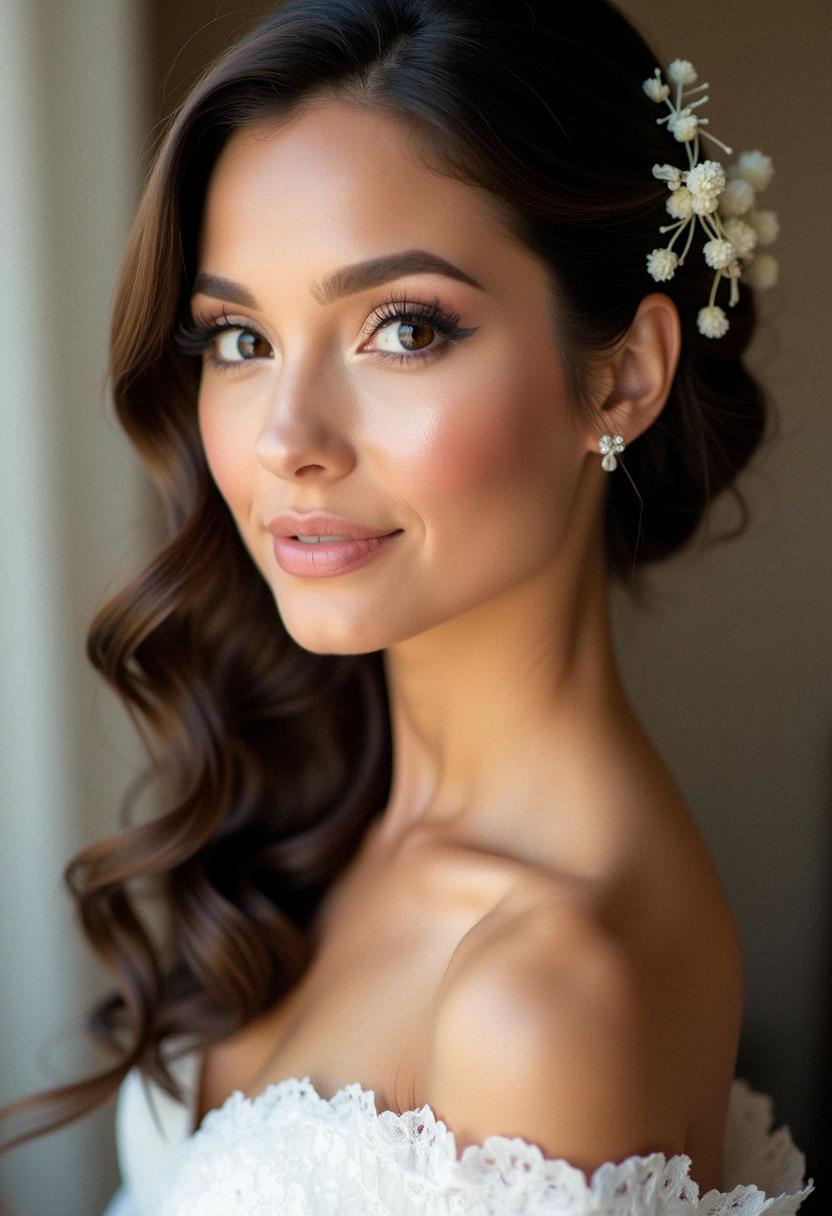 elegant wedding makeup for brown eyes