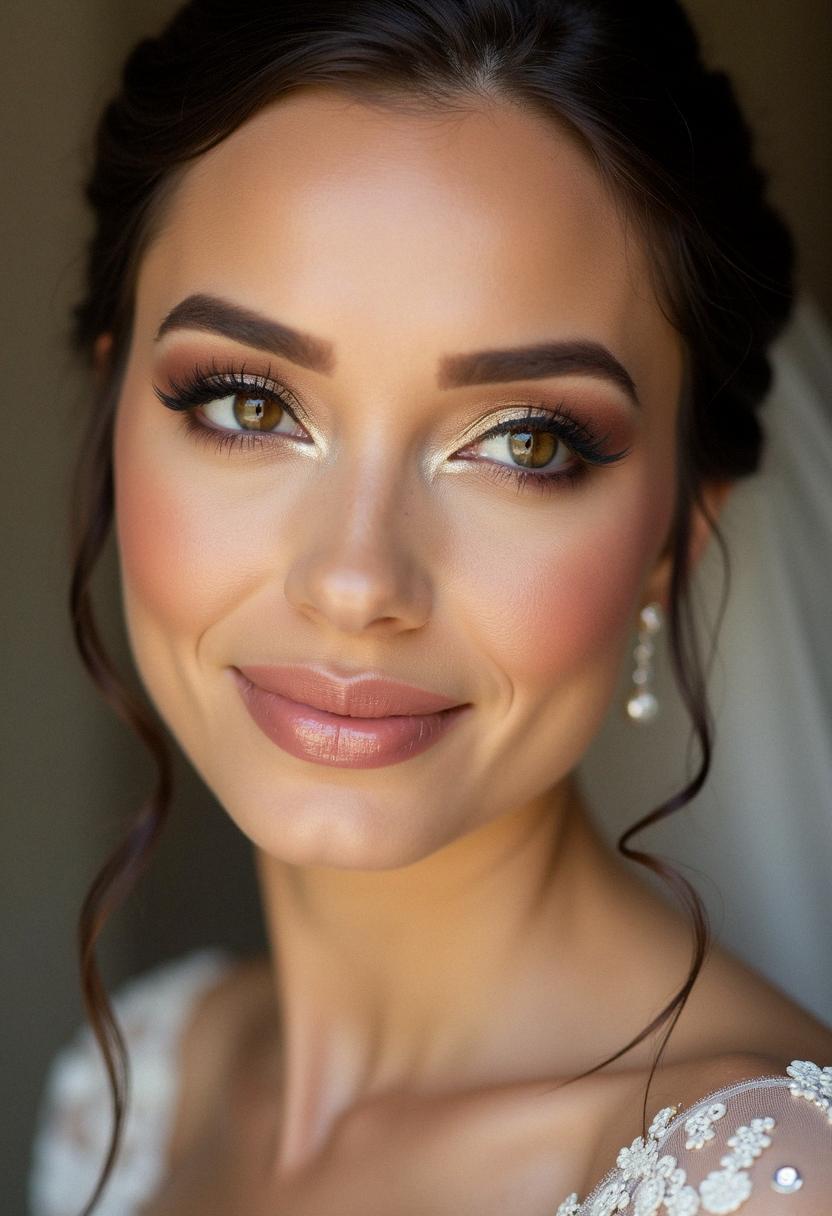 elegant wedding makeup for brown eyes