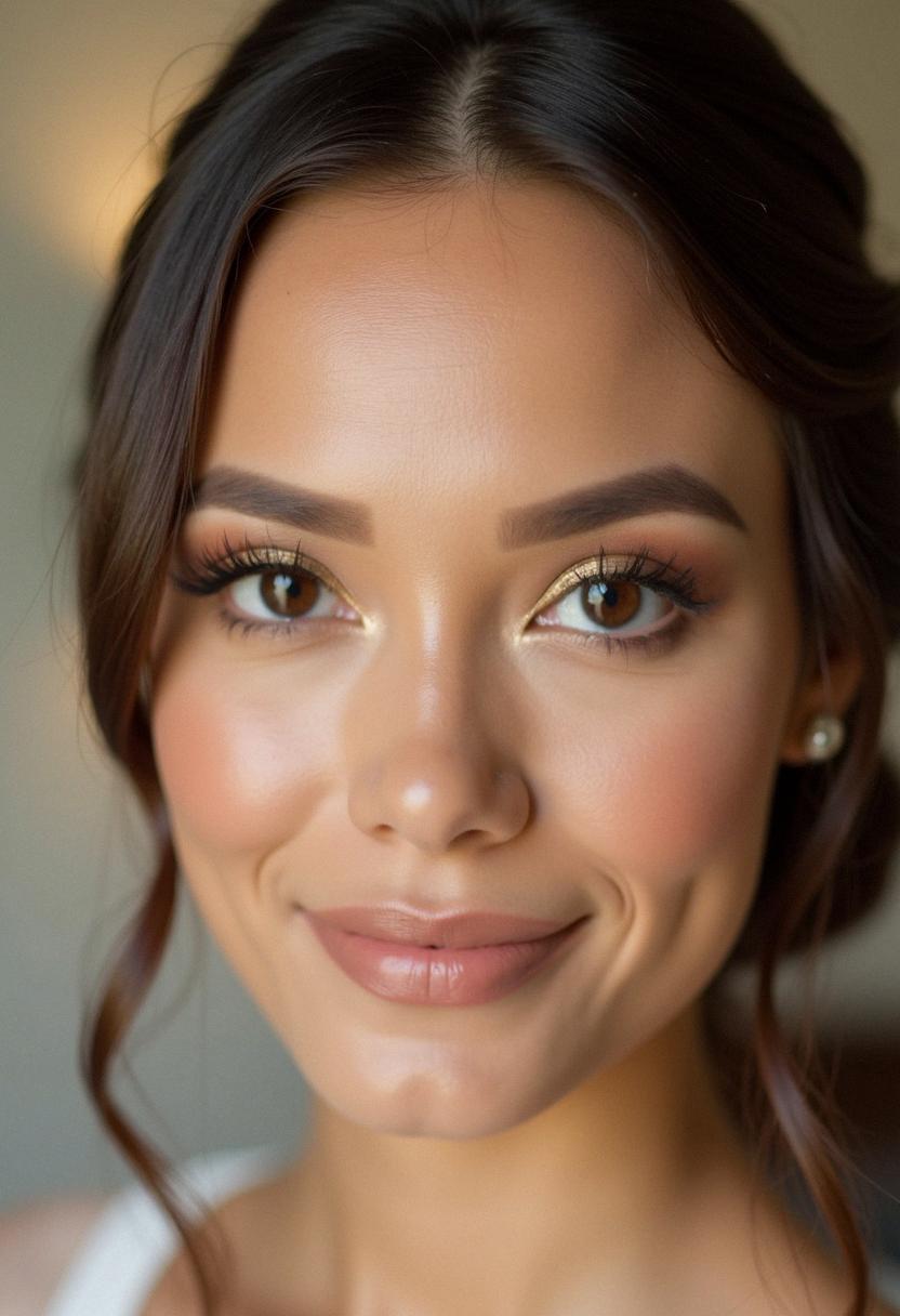 elegant wedding makeup for brown eyes