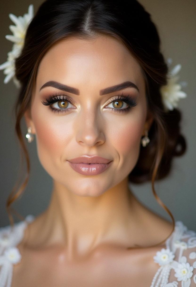 elegant wedding makeup for brown eyes