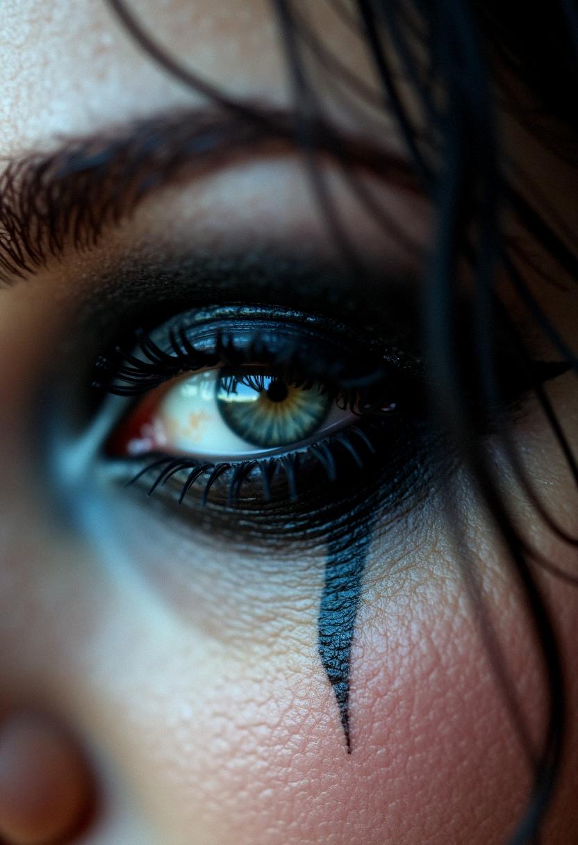 eye makeup grunge