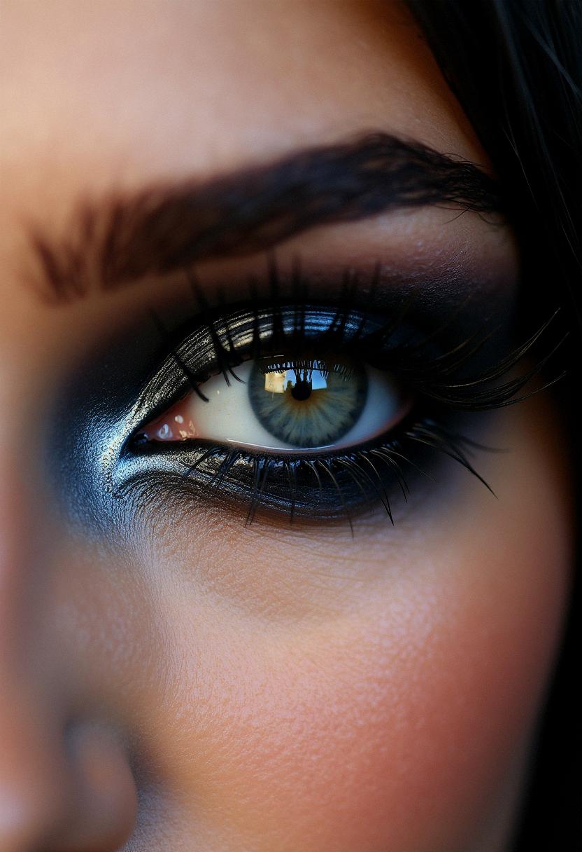 eye makeup grunge