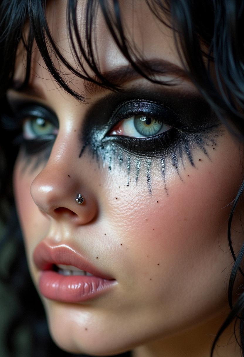 eye makeup grunge