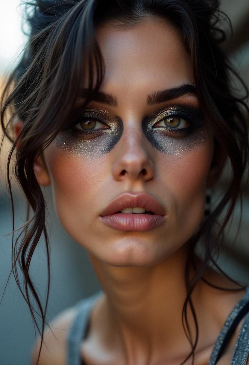 eye makeup grunge
