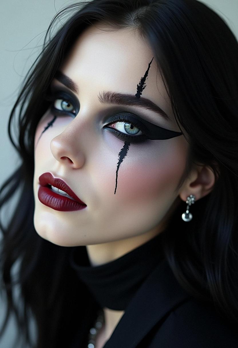 eyeliner looks goth