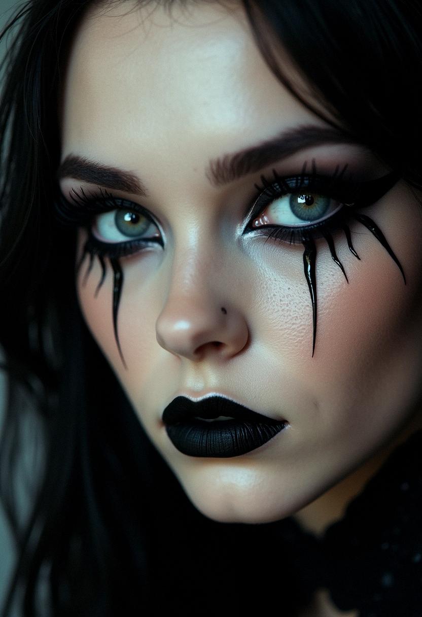 eyeliner looks goth
