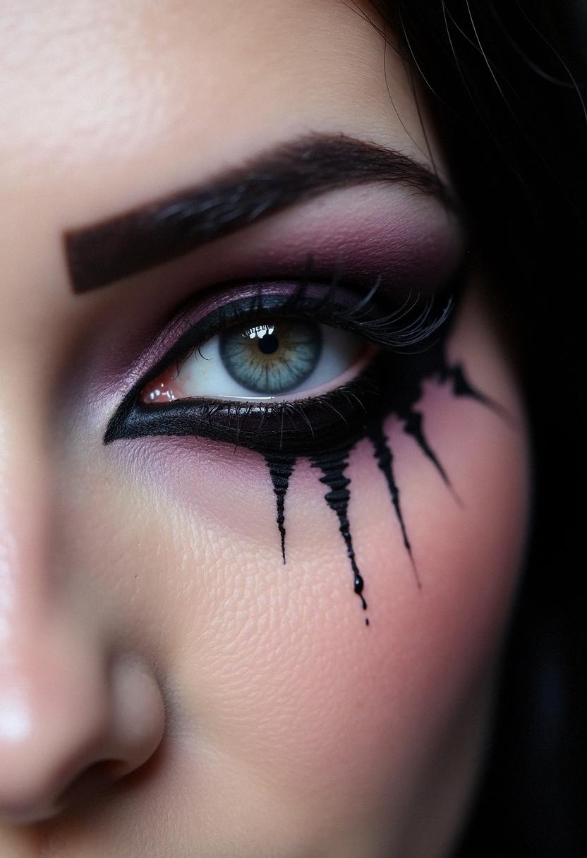 eyeliner looks goth