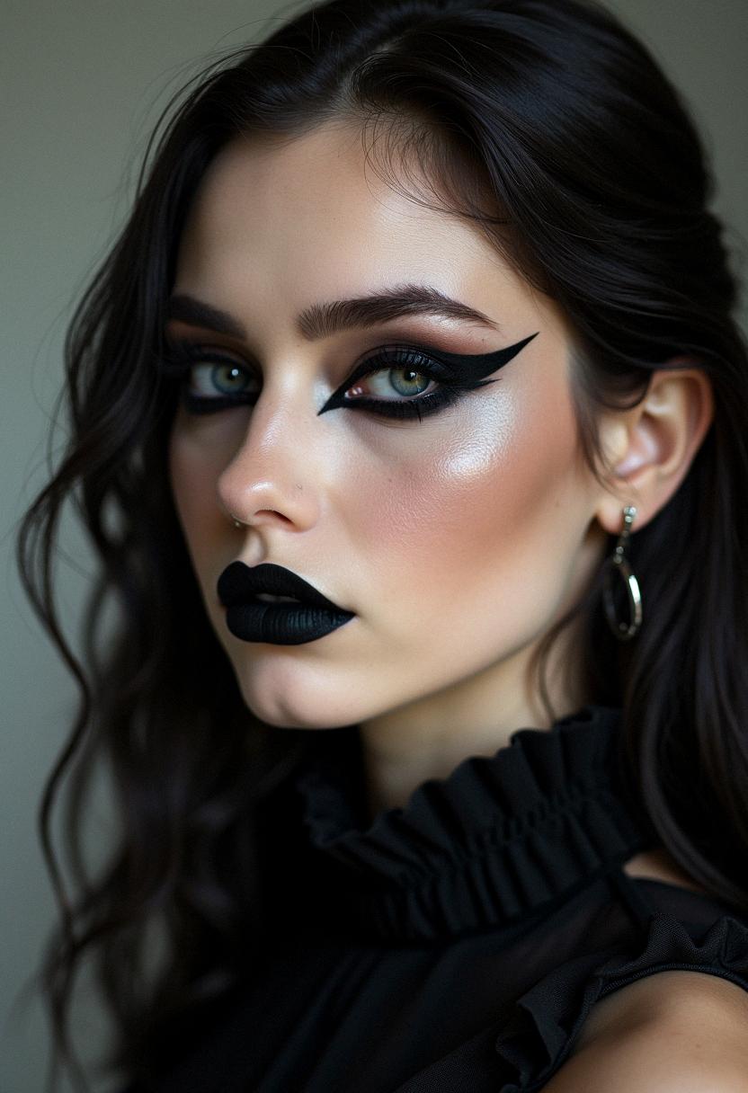 eyeliner looks goth