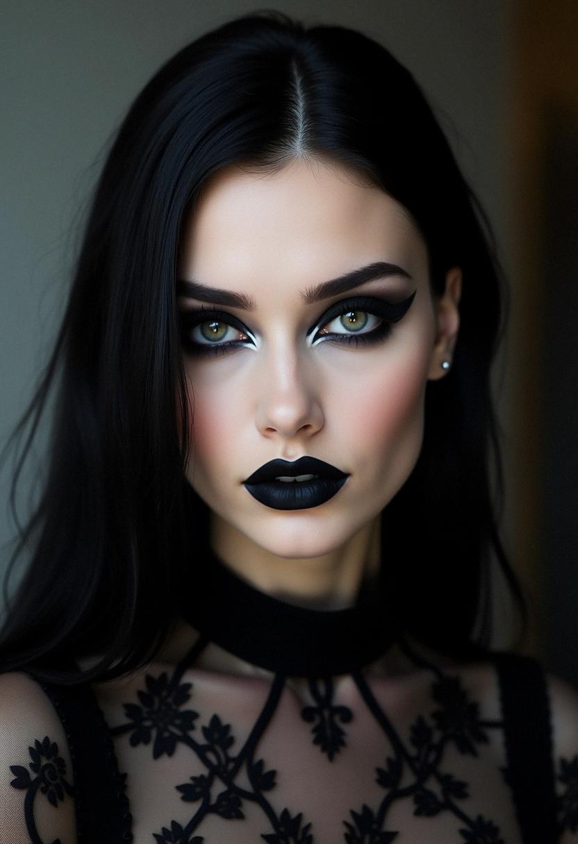 eyeliner looks goth