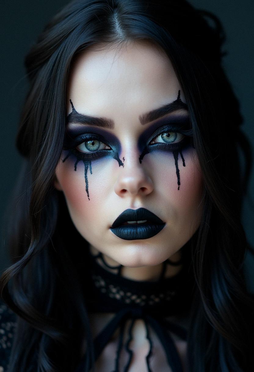 eyeliner looks goth