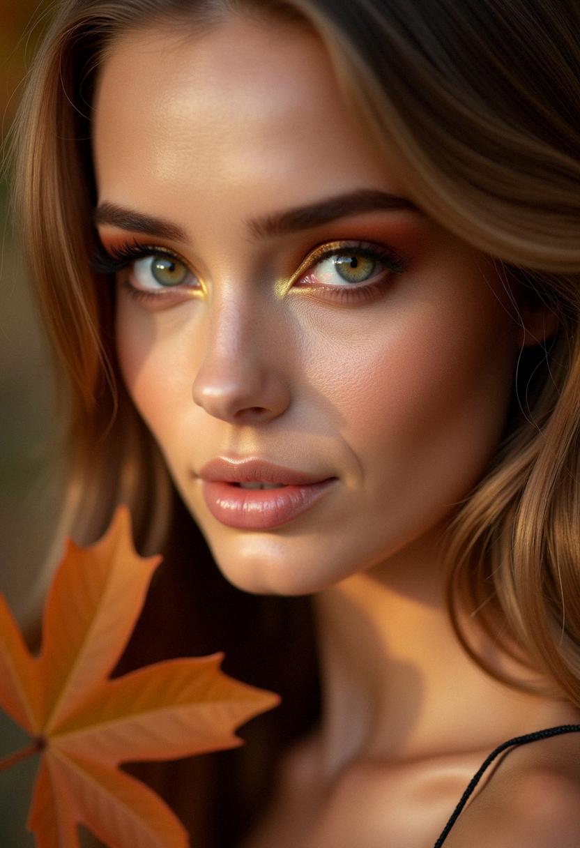 fall makeup green eyes