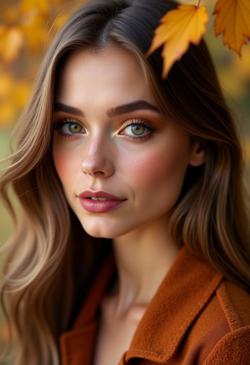 fall makeup green eyes