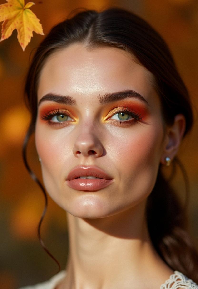 fall makeup green eyes