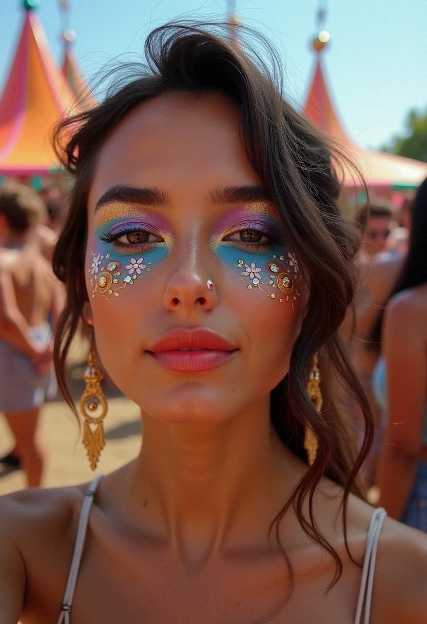 festival makeup