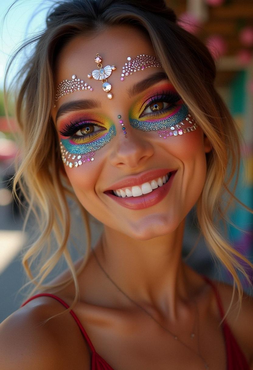 festival makeup