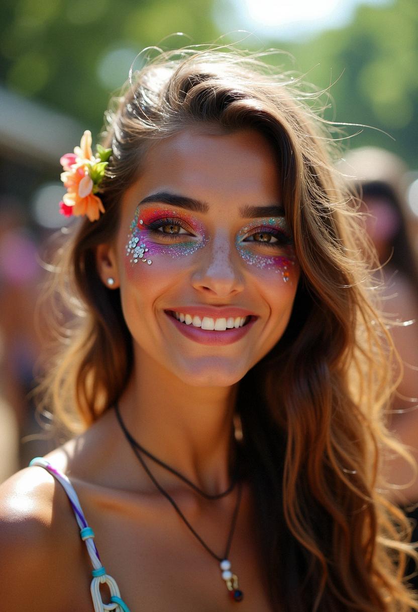 festival makeup