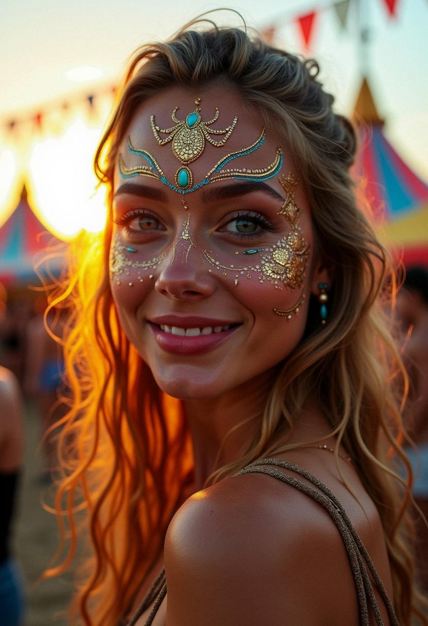 festival makeup