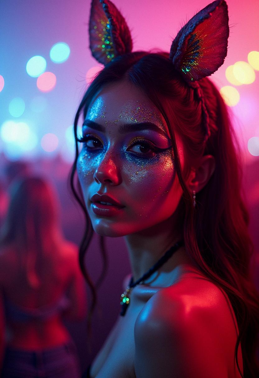 festival makeup rave