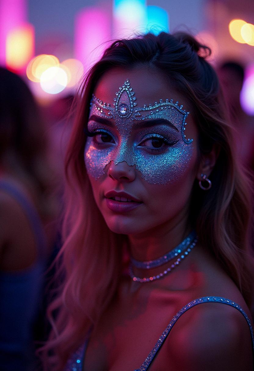 festival makeup rave