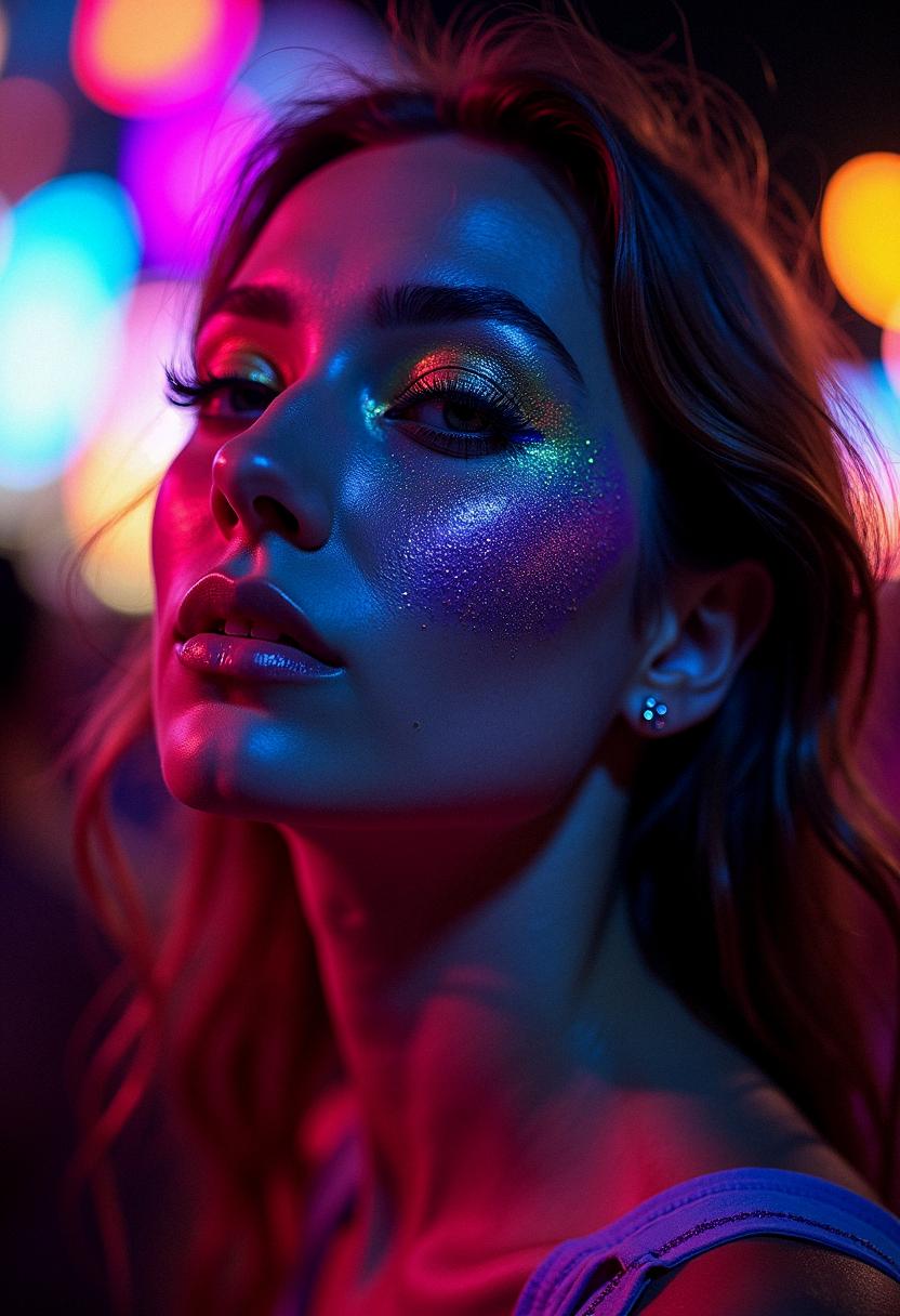 festival makeup rave