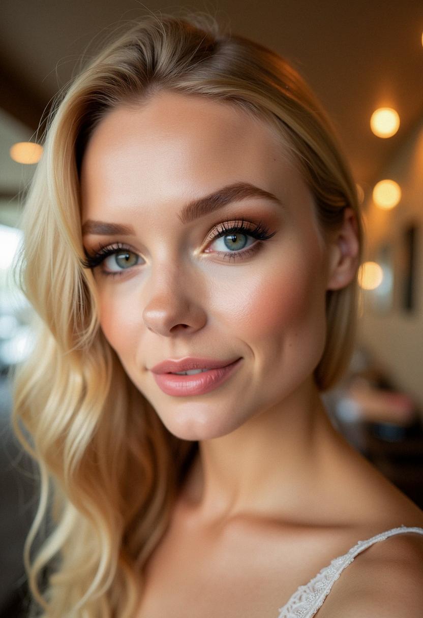 formal makeup for blondes